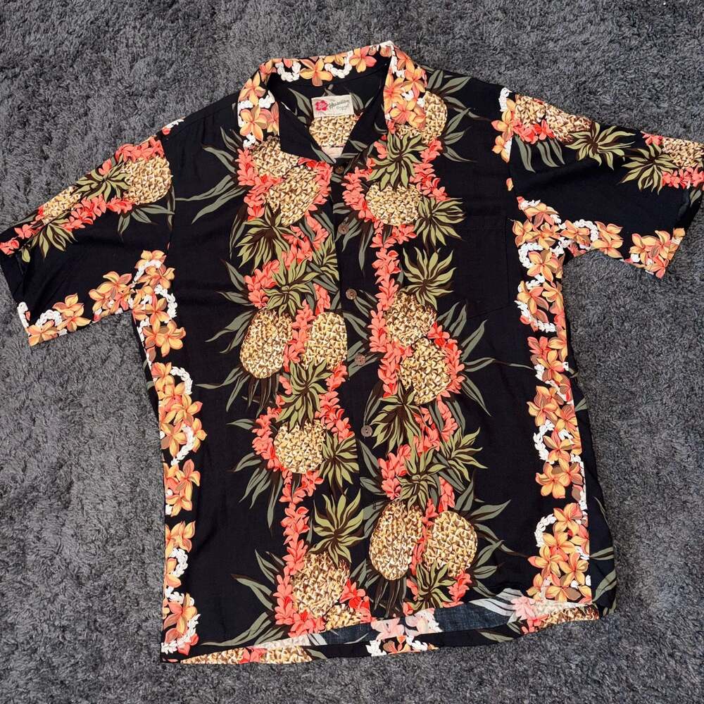 Vintage 90s Hilo Hattie Hawaiian Pineapple Floral Wrap Skirt (XS-S) - Australia